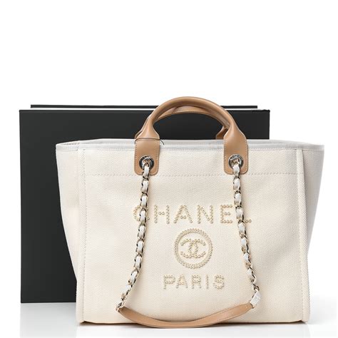 chanel deauville tote bag small ecru|chanel large tote bag price.